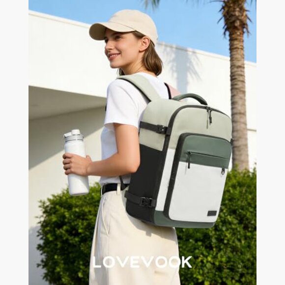 25L Waterproof Travel Backpack with Laptop Sleeve, Daypack for Hiking & main image 4